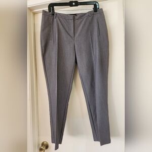 Topshop Womens Cropped High Rise Dress Pants‎ Slacks Gray Size 10